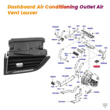 Grelha de Ventilação de Ar Do Painel para Saída de Ar Condicionado para 2010-2014 BT4Z-19893-BC BT4Z19893AE BT4Z-19893-AF Direita