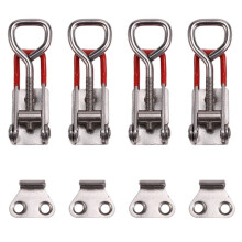4PCS Adjustable Toolbox Case Metal Toggle Catch Clasp Quick Release Clamp Anti-Slip Push Pull Toggle Clamp Tools