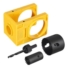 1-3/8inch - 1-3/4inch Door Lock Installation Kit for Wooden Doors with Guide Template, Door Lock Hole Saw