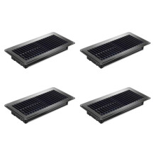 4pcs Floor Register 4x10Inch,Heavy Duty Floor Vents,Heat Air Vent Covers,Floor Vent Covers for Heater Floor Register A