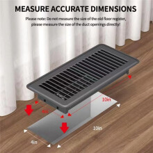 2pcs Floor Register 4x10Inch,Heavy Duty Floor Vents,Heat Air Vent Covers,Floor Vent Covers for Heater Floor Register B