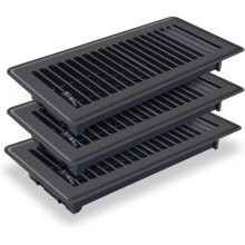 3-Delige Vloerventilatieopeningen, 4x10 Inch Vloerrooster Vloerventilatieafdekkingen voor Zware Luchtvloerventilatieafdekkingen voor Thuisvloer, Muur,