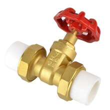 Válvula de Gaveta PPR PPR20 Hot Melt com União Dupla para Torneira de Água