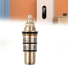 Thermostatventileinsatz Aus Messing, Thermostat-Temperaturregelventil, Duschstange, Mischventil, 20-50 Grad Celsius