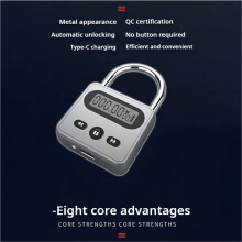 Timer Hangslot LCD-Scherm Achtergrondverlichting 999 Uur Maximale Timing Superlange Stand-By Anti-Verslaving Elektronisch Rugzakslot B