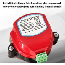 4in Motorized Duct Damper-Adjustable Volume Balancing & Backdraft Damper Control,Airflow Control Damper for HVAC System