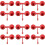 12pcs Red Nozzle for Foaming Agent, Precision Coverage for Vertical & Ceiling Coverage 1