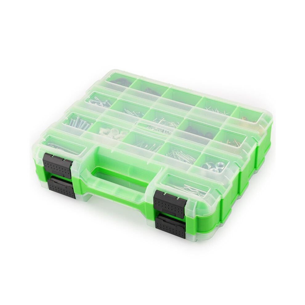 Small Parts Organizer, 34-Compartments Double Side Parts Organizer, Double Side Tools Box Screw Organizer For Nuts,Bolts 6033968506660