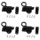 4X Aluminum Alloy Security Automatic Window Gate Lock Spring Bounce Door Bolt , Black 1
