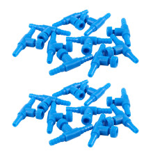 20 Pieces Plastic Aquarium Fish Tank 2 Way Air Pump Control Valves,