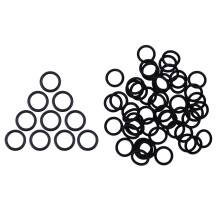 50 x Nitrile Rubber O Ring Black 11 mm x 15 mm x 2 mm & 10x Pipe Tube Hose Connector O Ring Gasket Washer 18X13X2.5mm