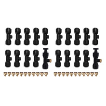 2X Misting Nozzles Kit Fog Nozzles for Patio Misting System Outdoor Cooling System Garden Water