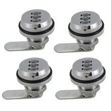 4X Alloy Code Combination Cam lock Keyless Post Mail Box Cabinet RV 3 Dial silver