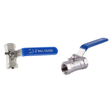 2PCS 1/2inch Lever Female/Female Valves Long Handle 316 Stainless Steel WOG1000