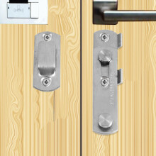2X Hasp METAL Hasp Lock Sliding Door Lock for Window Cabinet Fitting