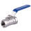 2X 1/2 inchStainless Steel Internal Thread Lever Handle  Valve 2