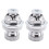 2X Lever Lock for Furniture, with Round Knob, External Thread 1.7 cm 1