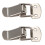 2X Silver Tone Metal Toggle Draw  Straight Loop Catch 1.6 inch 1
