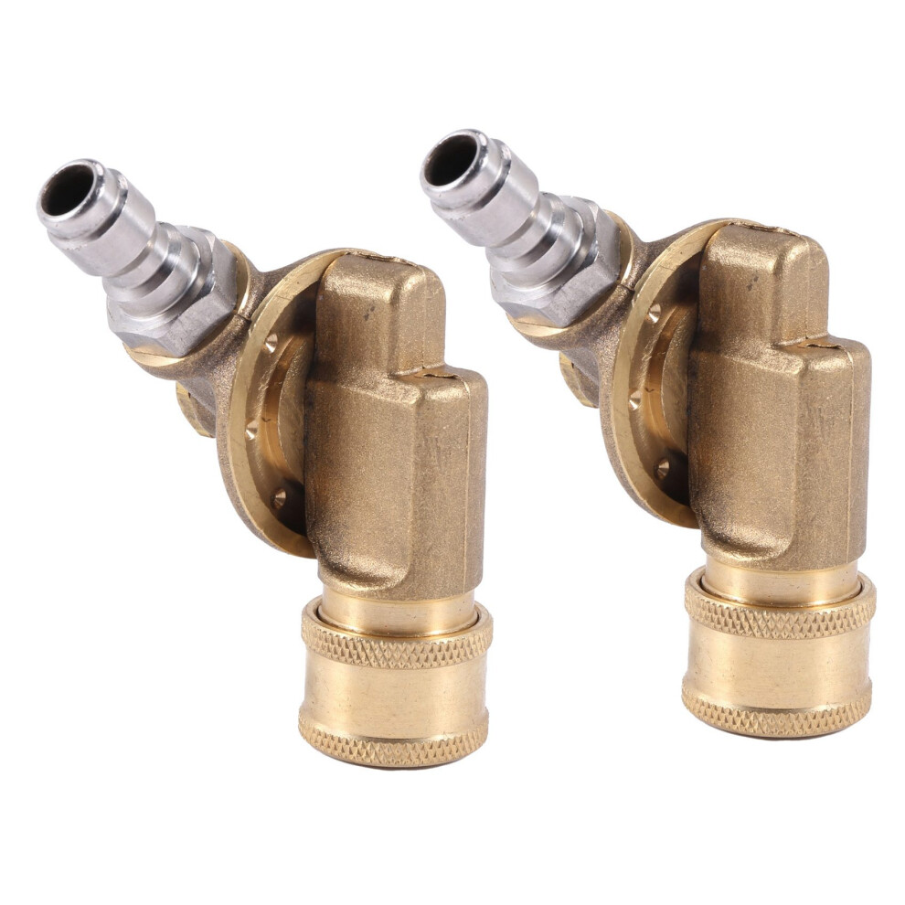 2X Pivoting Coupler For Pressure Washer Nozzle, Gutter Cleaner Attachment For Gutter Cleaning, 240 Degree, 4500 Psi 6032048574407