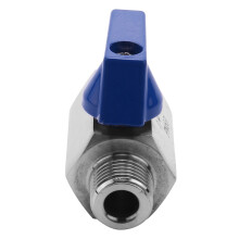 2X Stainless Steel  Valve - 1/4 Inch NPT Thread Male Small   Valve (1/4Inch Male&Male)