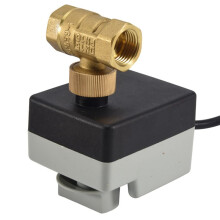 2X Ac220V Dn15 2 Way 3 Wires Motorized Valve Electric Actuator with Manual