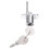2pcs 19mm Cylinder  Diameter Silver Tone Metal Drawer Plunger Lock with 2 Keys 4
