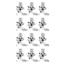 12Pack BPV-31 Piercing Valve Tap Valve Kits Adjustable Valve for Air Conditioners HVAC 1/4Inch,5/16Inch,3/8Inch