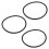 3Stck 110mm x 5 mm Schwarzer, Flexibler Gummi-O-Ring-Dichtungsring 1
