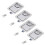 Hardware 4 Pack Stainless Steel Paddle Slam  with Lock & Key - Flush Single Point Handle for Door Trailer RV 1