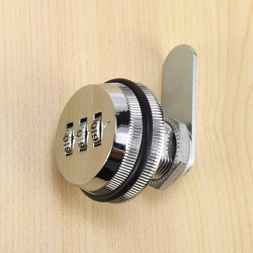 3X Alloy Code Combination Cam Lock Keyless Post Mail Box Cabinet RV 3 Dial Silver 2