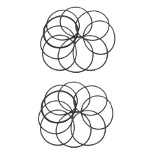 20 PCS Metric O Rings Black Nitrile Rubber 100 mm OD 3 mm Thickness