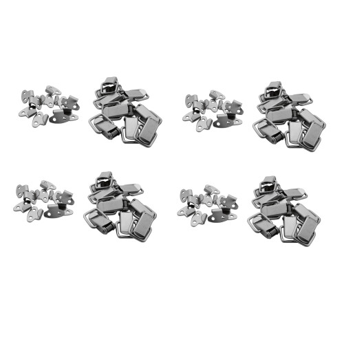 40Pcs Cabinet Spring Loaded Iron Straight Loop Toggle  45mm Length