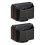 2X Leather Remote Control Holder,360 Degree  Desk TV Remote Caddy,Bedside Table Organizer 1