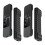 2X Silicone Proof Durable Soft Cover Waterproof Protective Case Rectangle Sleeve for  TV 4K Remote Control Black 1