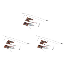 3 Set 4CH 40MHZ Remote Transmitter & Receiver Board with Antenna for DIY RC Car Robot Remote Control Toy Parts