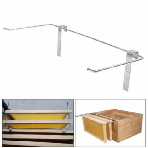2X Beekeeper Stainless Steel Beekeeping Frame Holder Bee Hive Perch Side Mount Tool 2