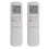 2X New YKR-T/011E Remote Control Replacement for AUX Air Conditioner Remote Control ,White 1