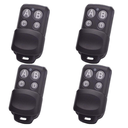 4X AB038 Wireless RF Remote Control 433MHz Electric Gate Garage Door Remote Control Key Controller 1