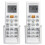2X AKB75215401 Télécommande de Climatiseur pour  AKB74955605 AKB74955617 1