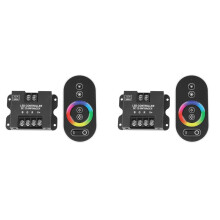 2X 30A Contact RGB RF Remote Control 12V 24V 3Channelx10A 360W/720W Controller for LED Strip Light SMD 5050