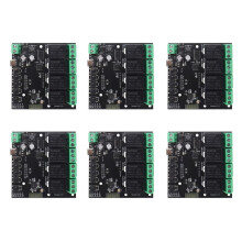 6X 4CH Tuya Interruptor Módulo de Interruptor WiFi Relé Inalámbrico Aplicación de Vida Inteligente Control Remoto Temporizador Inteligente para