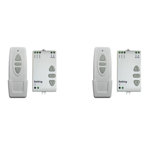 2X AC220V Motor Remote  Controller Projection Screen Motor Wireless  433MHz  Down Stop Forwards Reverse