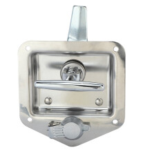 2X Stainless Steel Folding T-Shape Handle Lock Tool Box Keys Kit for Truck Trailer Toolbox Electrical Cabinet
