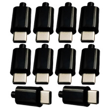 10Pcs 12V PD/QC Decoy Board Fast Charge Module with Shell PD 2 3.0 Trigger USB Type-C Male QC4 Charge Connector Black