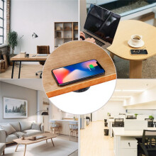 15W Invisible Wireless Charger 20MM Air Separation Fast Charging Easy Installation Quick Charger