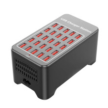 USB Charger 25 HUB 150W Universal Wall Desktop Fast Charging Station Dock for Mobile Phone Power Adapter EU Plug