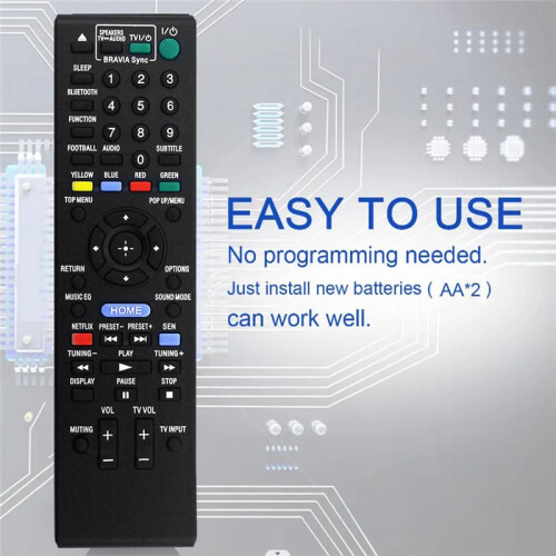 RM-ADP089 Remplacer la Télécommande pour  Blu-Ray Disc DVD BDV-E2100 BDVE3100 BDVE4100 BDVE6100 HBD-E2100 HBD-E3100 HBD-E6100 2