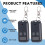 2PCS Garage Door Opener Remote Control Replacement for Liftmaster 890Max, Garage Door Remote Control 3-Button  Key Chain 2