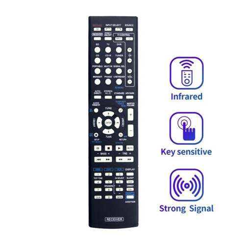 Replace Axd7536 Remote Control for  Av Receiver Axd7517 Axd7621 Axd7501 Vsx-524-K Axd7536 1