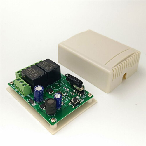 433MHz Remote Control  Wireless Relay 2CH Module RF Transmitter  5V 12V 24V 30V for Garage Door Light Lamp 2
